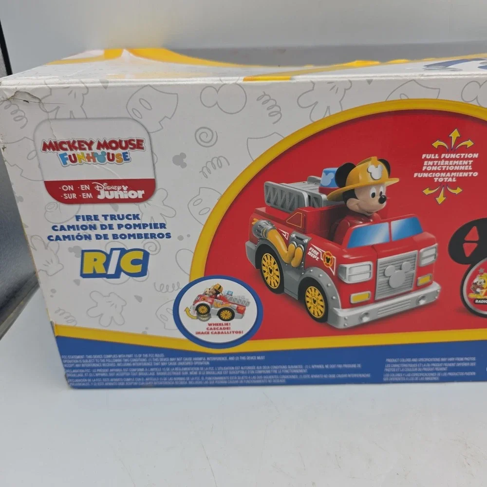Disney - Mickey Mouse - Radio Control - Toy R/C Fire Truck - 2.4Ghz - New